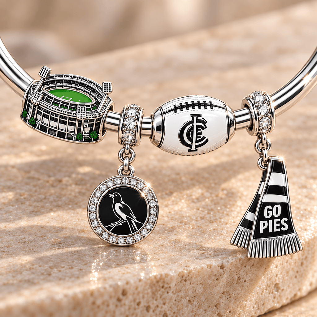 CWM Silver Charm Bracelet Set TMH