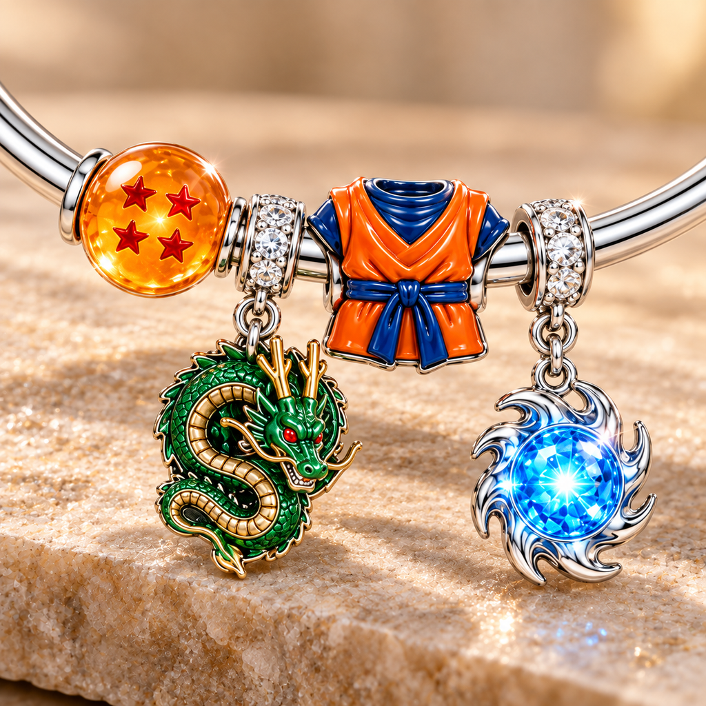 DGBL Silver Charm Bracelet Set TMH