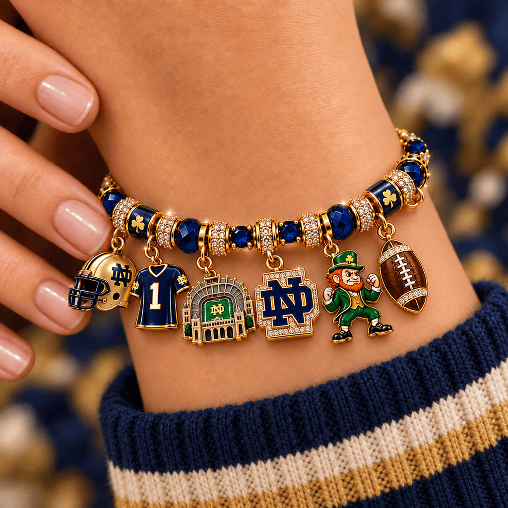 NODFI Gold Charm Bracelet Set NHVH
