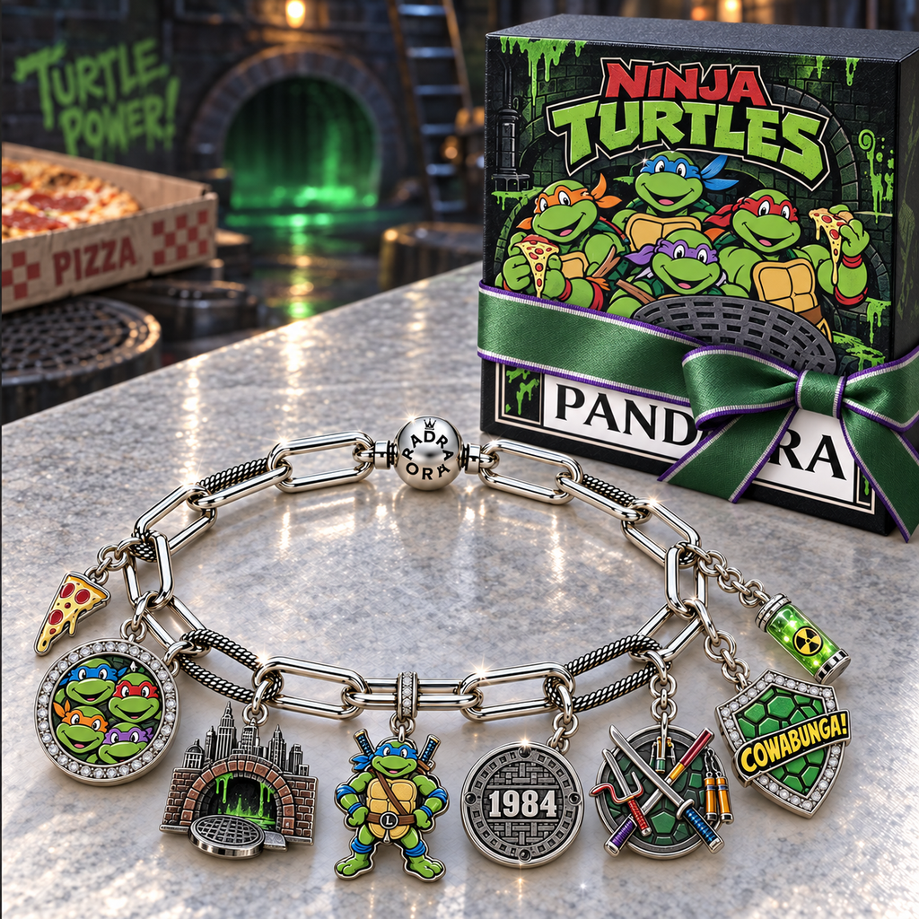 NJT Silver Charm Bracelet Set NTVA